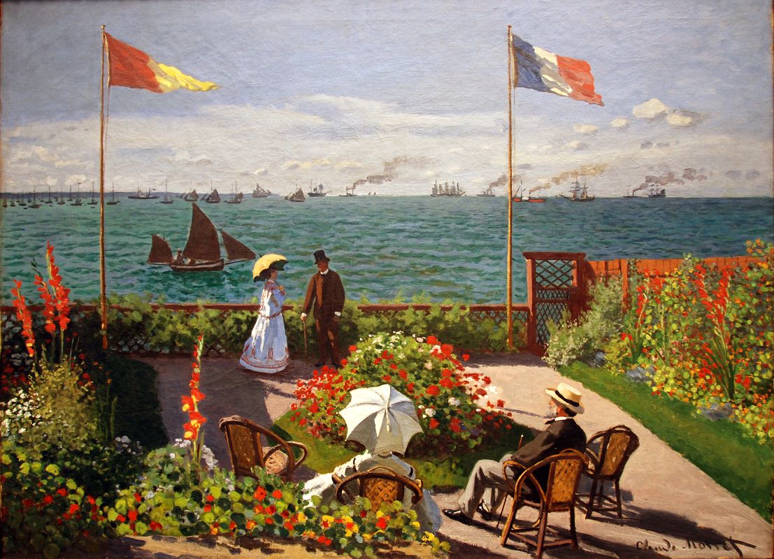 Top Met Paintings After 1860 01-1 Claude Monet Garden at Sainte-Adresse